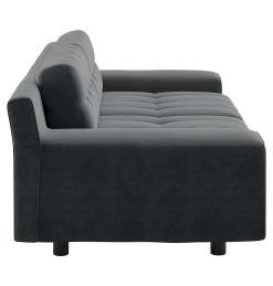 Habitat Hendricks Velvet 3 Seater Sofa - Dark Grey -Sofa Discount Store 9403598 R Z004A