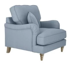 Habitat Matilda Velvet Armchair - Light Blue -Sofa Discount Store 9405314 R Z004A
