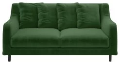 Habitat Swift Velvet 2 Seater Sofa - Moss Green
