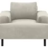 Habitat Julien Velvet Armchair - Natural -Sofa Discount Store 9409640 R Z001A