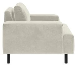 Habitat Julien Velvet Armchair - Natural -Sofa Discount Store 9409640 R Z004A