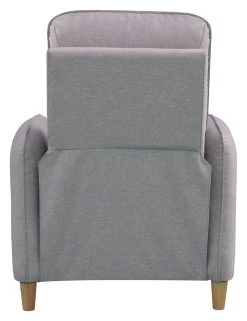 Habitat Tate Manual Pushback Recliner Chair - Grey -Sofa Discount Store 9444083 R Z005A