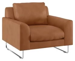 Habitat Lyle Leather Armchair - Tan -Sofa Discount Store 9445491 R Z008A