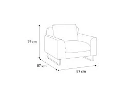 Habitat Lyle Leather Armchair - Tan -Sofa Discount Store 9445491 R Z020A
