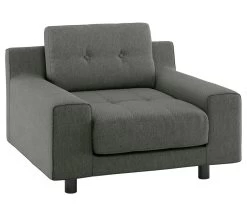 Habitat Hendricks Fabric Armchair - Charcoal -Sofa Discount Store 9446995 R Z008A