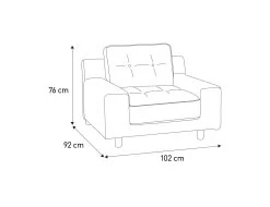 Habitat Hendricks Fabric Armchair - Charcoal -Sofa Discount Store 9446995 R Z020A