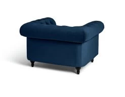 Habitat Chesterfield Velvet Armchair - Blue 17 Habitat Chesterfield Velvet Armchair - Blue -Sofa Discount Store 9449325 R Z003A