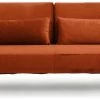 Habitat Andy Clic Clac Velvet Sofa Bed - Orange -Sofa Discount Store 9451344 R Z001A
