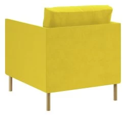Habitat Hyde Velvet Armchair - Yellow -Sofa Discount Store 9452013 R Z003A