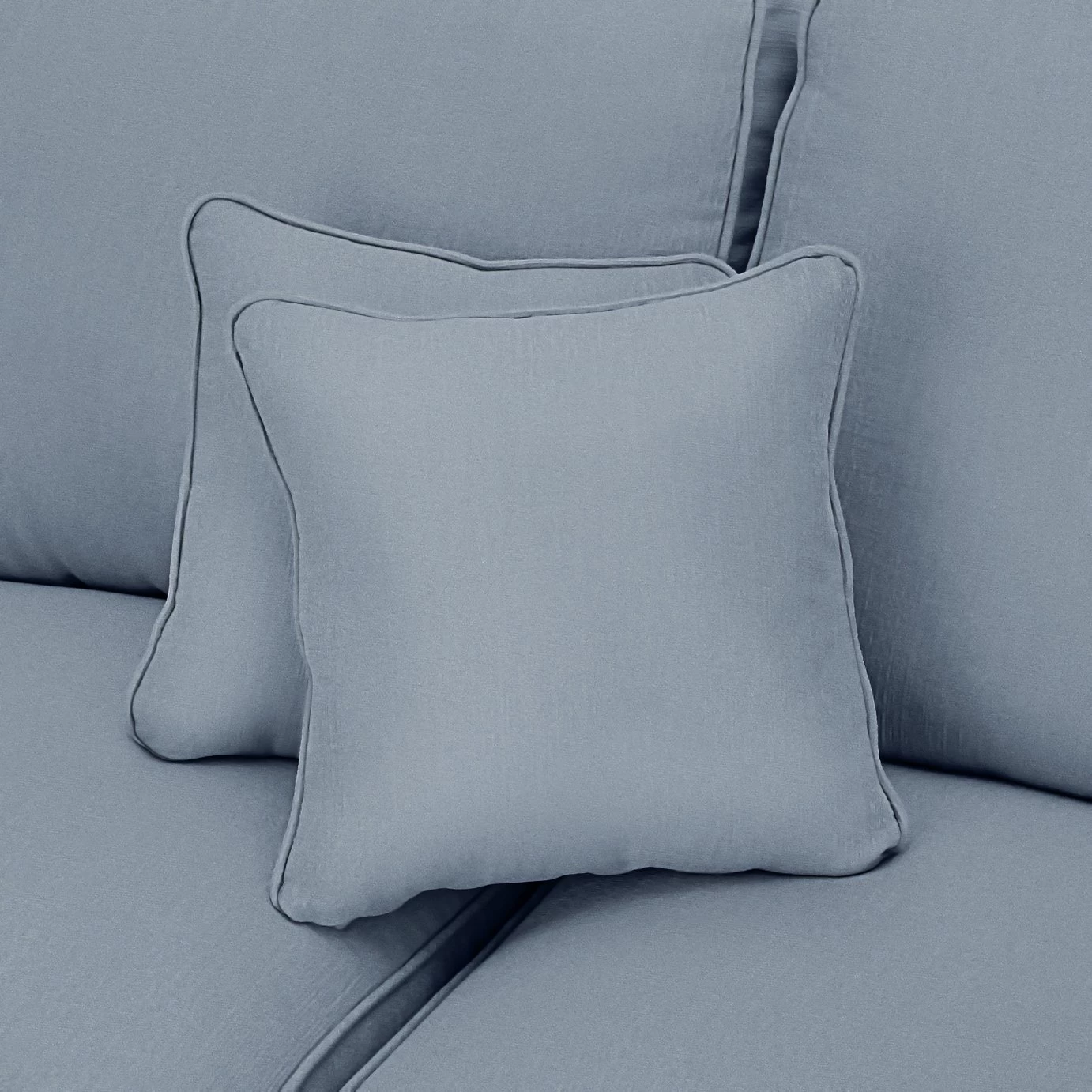 Habitat Matilda Velvet 2 Seater Sofa - Light Blue 10 Habitat Matilda Velvet 2 Seater Sofa - Light Blue - Image 8