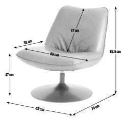 Habitat Nanna Faux Leather Swivel Chair - Tan 17 Habitat Nanna Faux Leather Swivel Chair - Tan -Sofa Discount Store 9466047 R E001