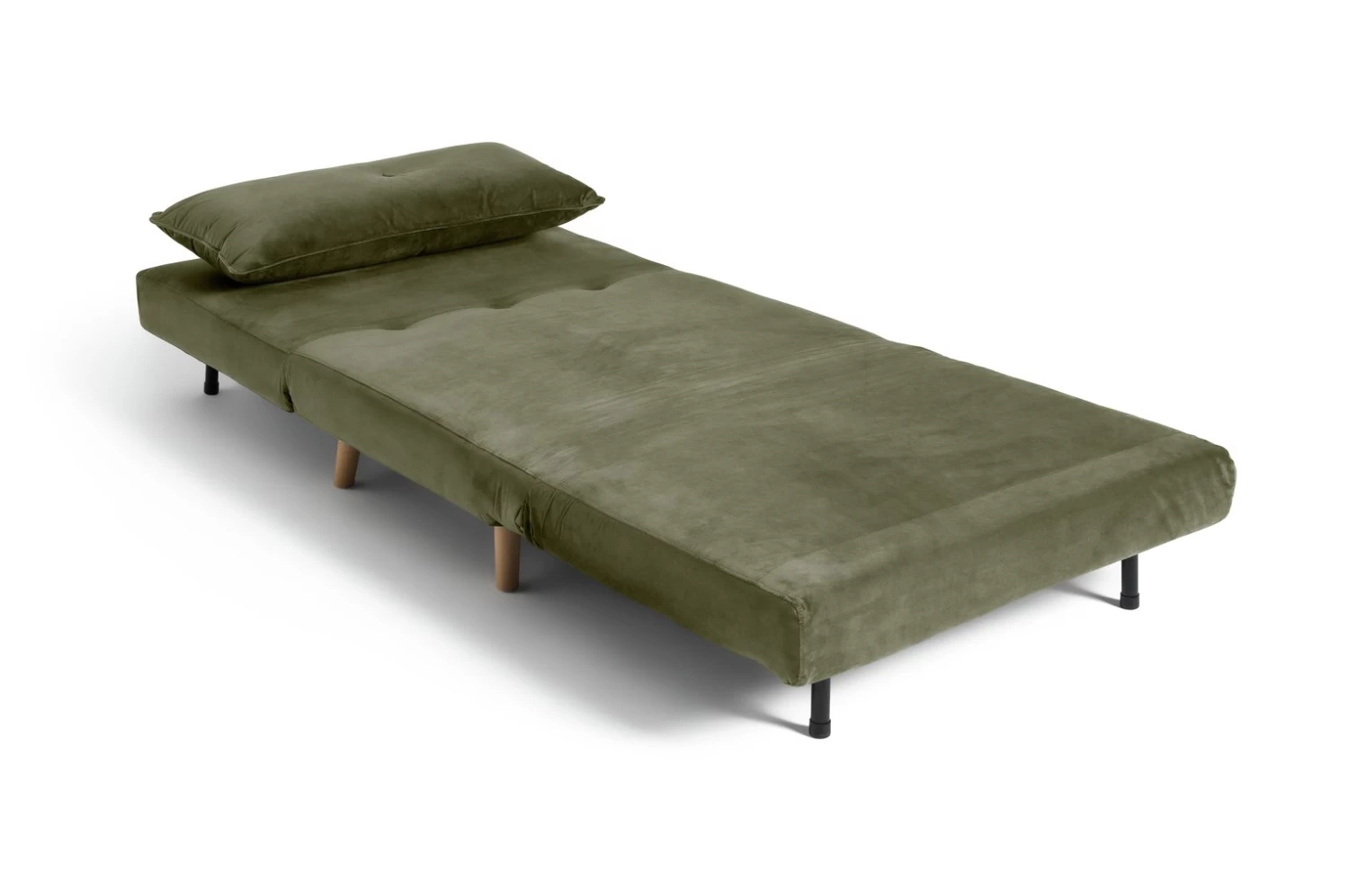 Habitat Roma Single Velvet Chairbed - Sage Green 6 Habitat Roma Single Velvet Chairbed - Sage Green - Image 4