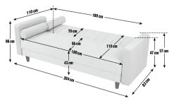 Habitat Preston Clic Clac Velvet Sofa Bed - Pink -Sofa Discount Store 9478255 R Z002A