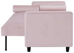 Habitat Preston Clic Clac Velvet Sofa Bed - Pink -Sofa Discount Store 9478255 R Z004A