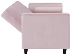 Habitat Preston Clic Clac Velvet Sofa Bed - Pink -Sofa Discount Store 9478255 R Z007A