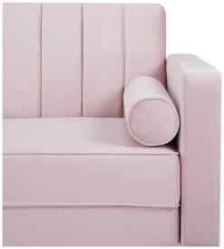 Habitat Preston Clic Clac Velvet Sofa Bed - Pink -Sofa Discount Store 9478255 R Z009A