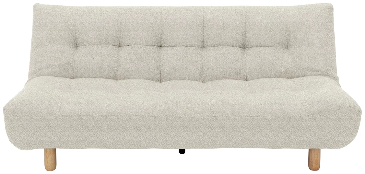 Habitat Kota 3 Seater Boucle Clic Clac Sofa Bed - Cream 3 Habitat Kota 3 Seater Boucle Clic Clac Sofa Bed - Cream
