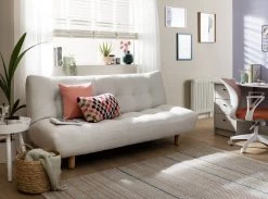 Habitat Kota 3 Seater Boucle Clic Clac Sofa Bed - Cream 19 Habitat Kota 3 Seater Boucle Clic Clac Sofa Bed - Cream -Sofa Discount Store 9480377 R Z002C