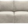 Habitat Julien Velvet 2 Seater Sofa - Natural
