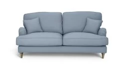 Habitat Matilda Velvet 3 Seater Sofa - Light Blue