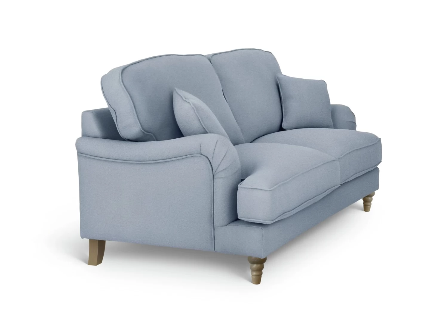 Habitat Matilda Velvet 3 Seater Sofa - Light Blue 9 Habitat Matilda Velvet 3 Seater Sofa - Light Blue - Image 7