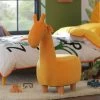 Habitat George Kids Giraffe Animal Stool - Yellow -Sofa Discount Store 9489512 R Z001C