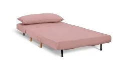 Habitat Roma Small Double Velvet Chairbed - Pink -Sofa Discount Store 9490336 R Z002A