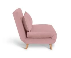 Habitat Roma Small Double Velvet Chairbed - Pink -Sofa Discount Store 9490336 R Z004A