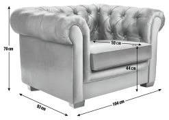 Habitat Chesterfield Velvet Armchair - Green 18 Habitat Chesterfield Velvet Armchair - Green -Sofa Discount Store 9491641 R E001