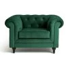 Habitat Chesterfield Velvet Armchair - Green -Sofa Discount Store 9491641 R Z001A