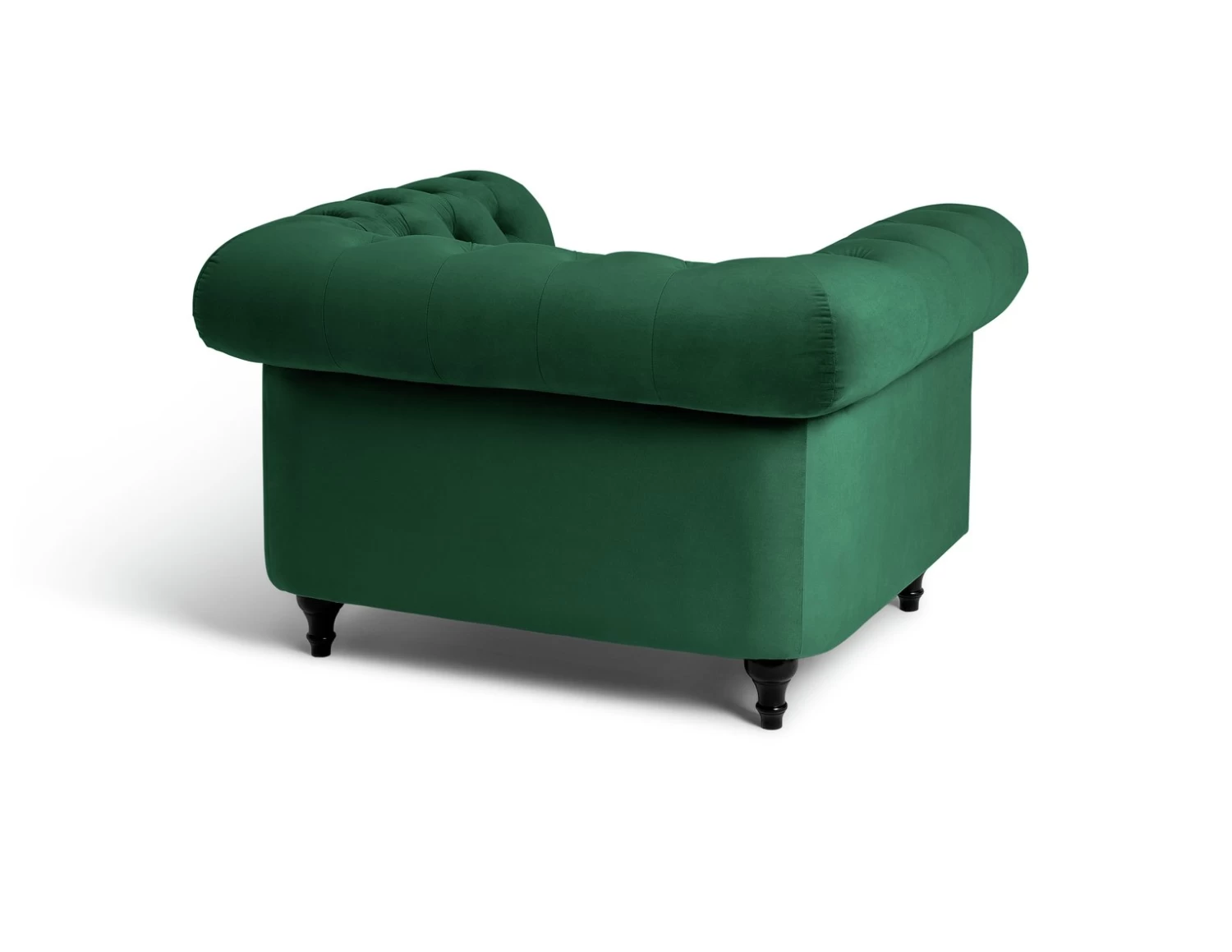 Habitat Chesterfield Velvet Armchair - Green 6 Habitat Chesterfield Velvet Armchair - Green - Image 4