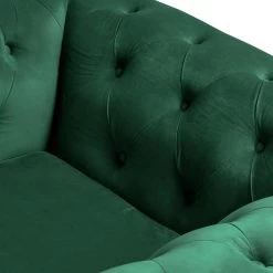 Habitat Chesterfield Velvet Armchair - Green 17 Habitat Chesterfield Velvet Armchair - Green -Sofa Discount Store 9491641 R Z005A