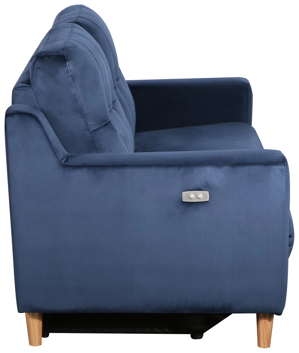 Habitat Emerson Velvet 2 Seater Recliner Sofa - Navy Blue 7 Habitat Emerson Velvet 2 Seater Recliner Sofa - Navy Blue - Image 5