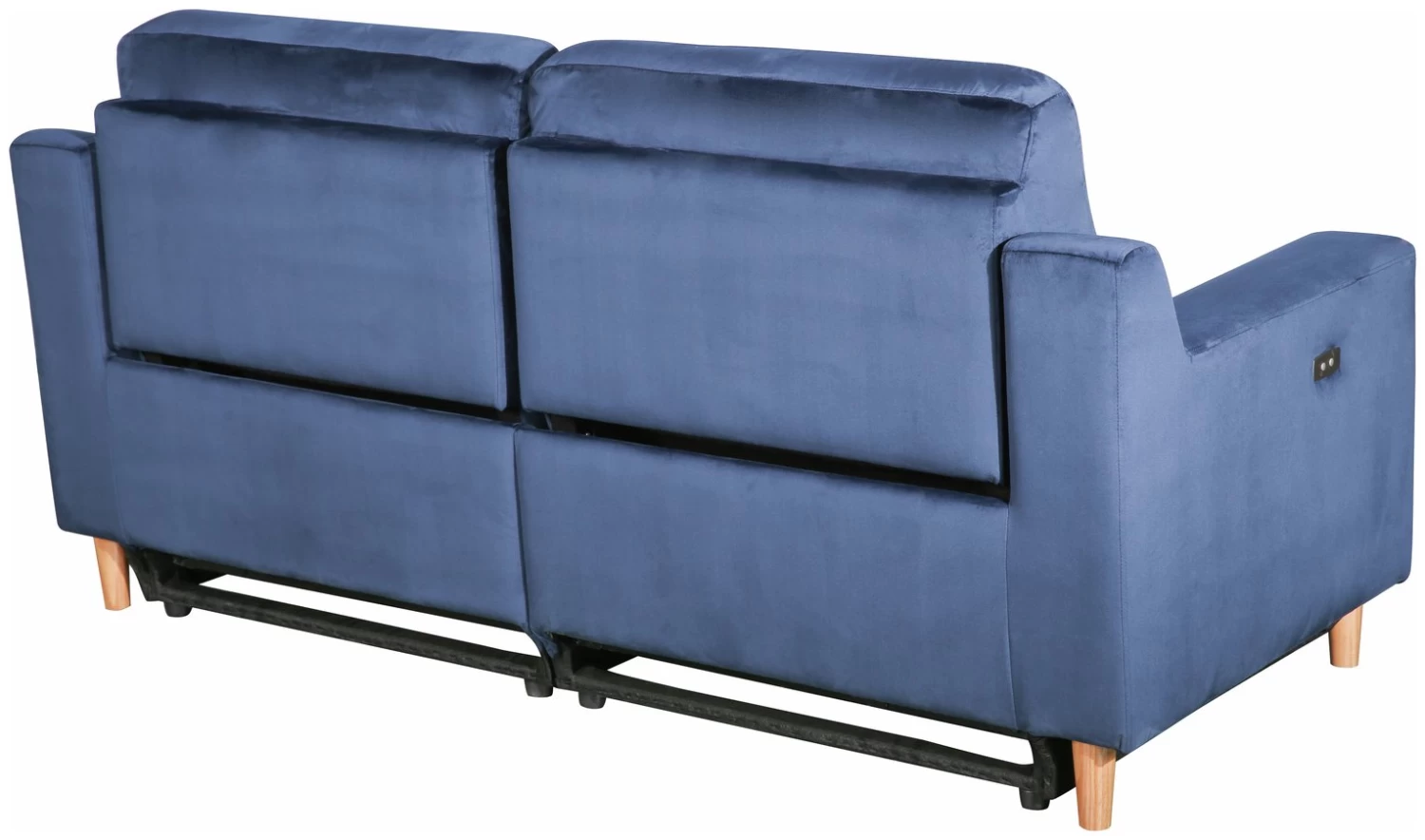Habitat Emerson Velvet 2 Seater Recliner Sofa - Navy Blue 8 Habitat Emerson Velvet 2 Seater Recliner Sofa - Navy Blue - Image 6