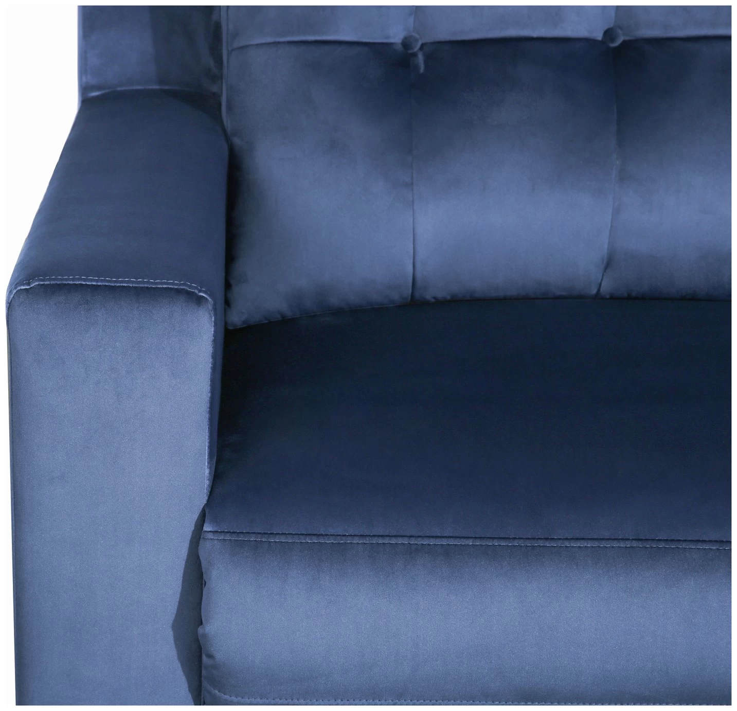 Habitat Emerson Velvet 2 Seater Recliner Sofa - Navy Blue 10 Habitat Emerson Velvet 2 Seater Recliner Sofa - Navy Blue - Image 8