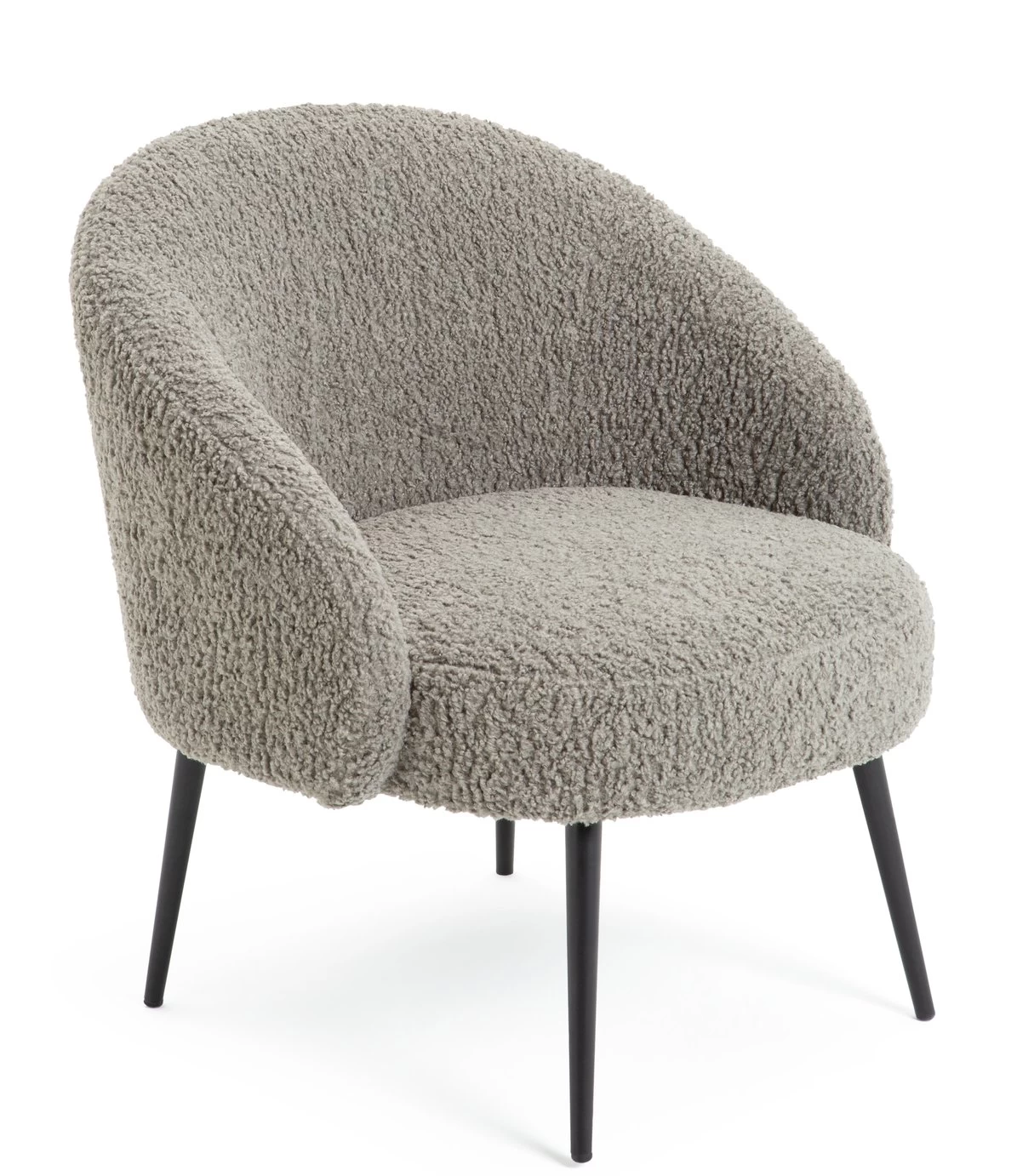 Habitat Ash Boucle Accent Chair - Grey 9 Habitat Ash Boucle Accent Chair - Grey - Image 7