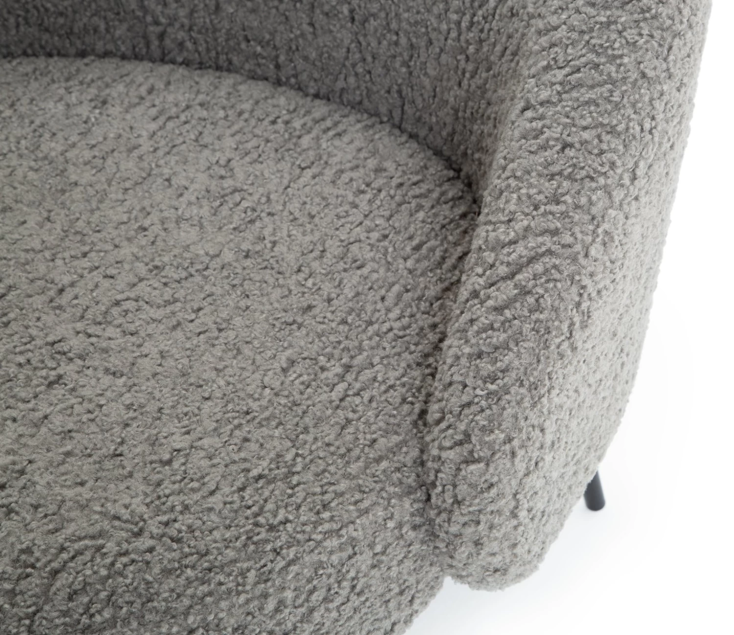Habitat Ash Boucle Accent Chair - Grey 11 Habitat Ash Boucle Accent Chair - Grey - Image 9