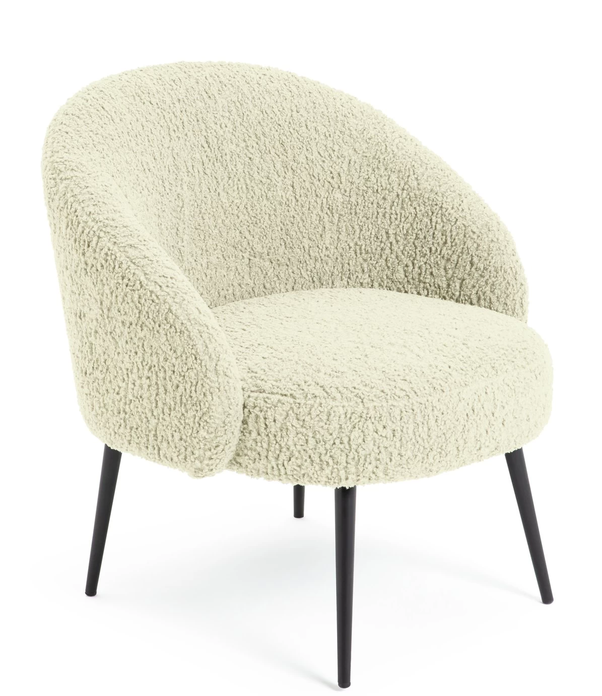 Habitat Ash Boucle Accent Chair - Cream 9 Habitat Ash Boucle Accent Chair - Cream - Image 7