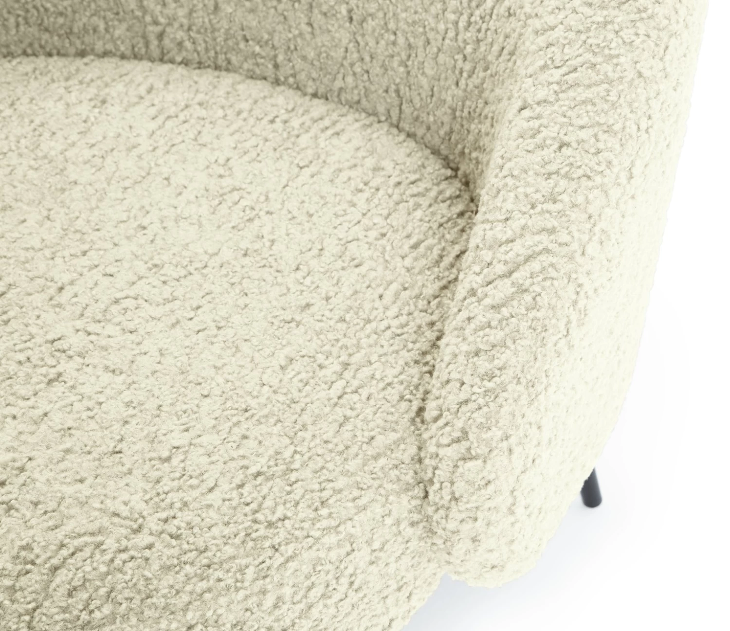 Habitat Ash Boucle Accent Chair - Cream 11 Habitat Ash Boucle Accent Chair - Cream - Image 9