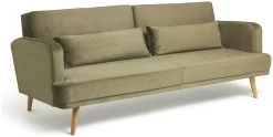 Habitat Andy Clic Clac Velvet Sofa Bed - Sage -Sofa Discount Store 9531082 R Z003A
