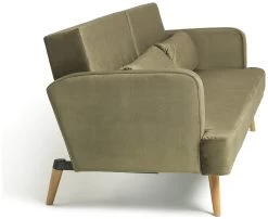 Habitat Andy Clic Clac Velvet Sofa Bed - Sage -Sofa Discount Store 9531082 R Z004A
