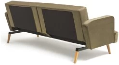 Habitat Andy Clic Clac Velvet Sofa Bed - Sage -Sofa Discount Store 9531082 R Z005A