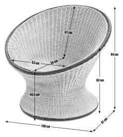 Habitat Koba Rattan Accent Chair - Natural -Sofa Discount Store 9533279 R E001