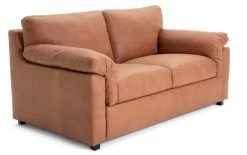 Habitat Florence Leather 2 Seater Sofa - Tan -Sofa Discount Store 9562532 R Z004A