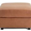 Habitat Florence Leather Ottoman Footstool - Tan -Sofa Discount Store 9576267 R Z001A