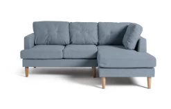 Habitat Joshua Fabric Right Hand Corner Chaise Sofa - Blue -Sofa Discount Store 9581812 R Z003A