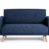 Habitat Evie Fabric 2 Seater Sofa In A Box - Navy Blue -Sofa Discount Store 9612437 R Z001A