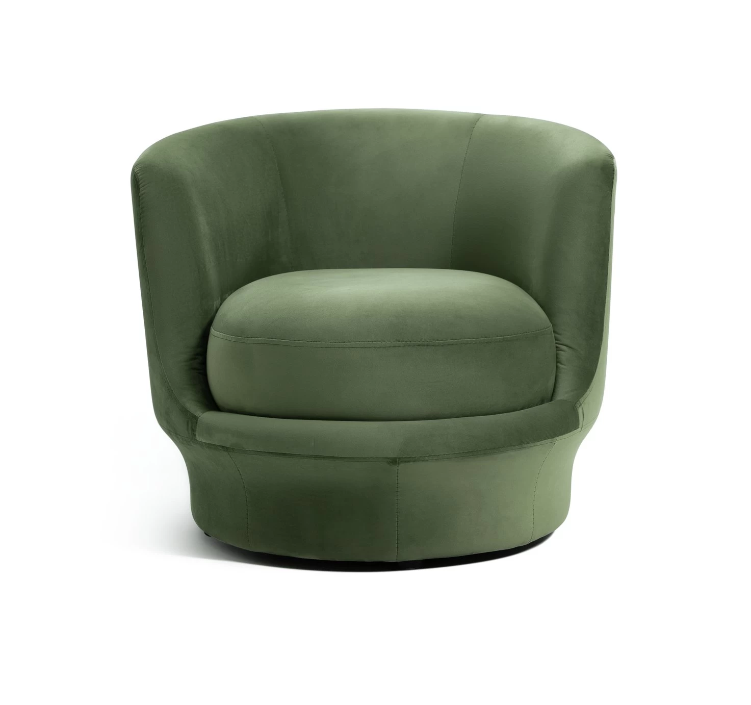 Habitat Ronda Velvet Accent Chair - Olive Green
