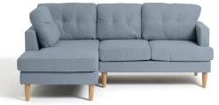 Habitat Joshua Left Hand Corner Chaise Sofa - Blue -Sofa Discount Store 9621844 R Z003A