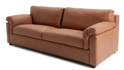 Habitat Florence Leather 4 Seater Sofa - Tan -Sofa Discount Store 9629808 R Z002A